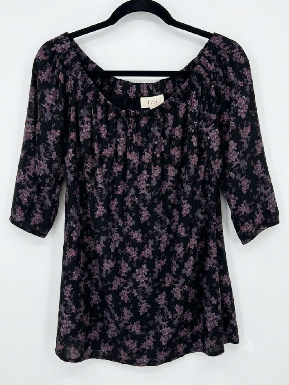 Deletta floral off shoulder top